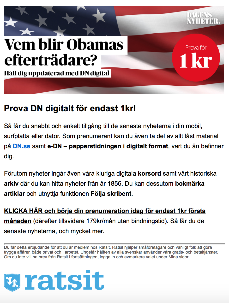 Annons e-post